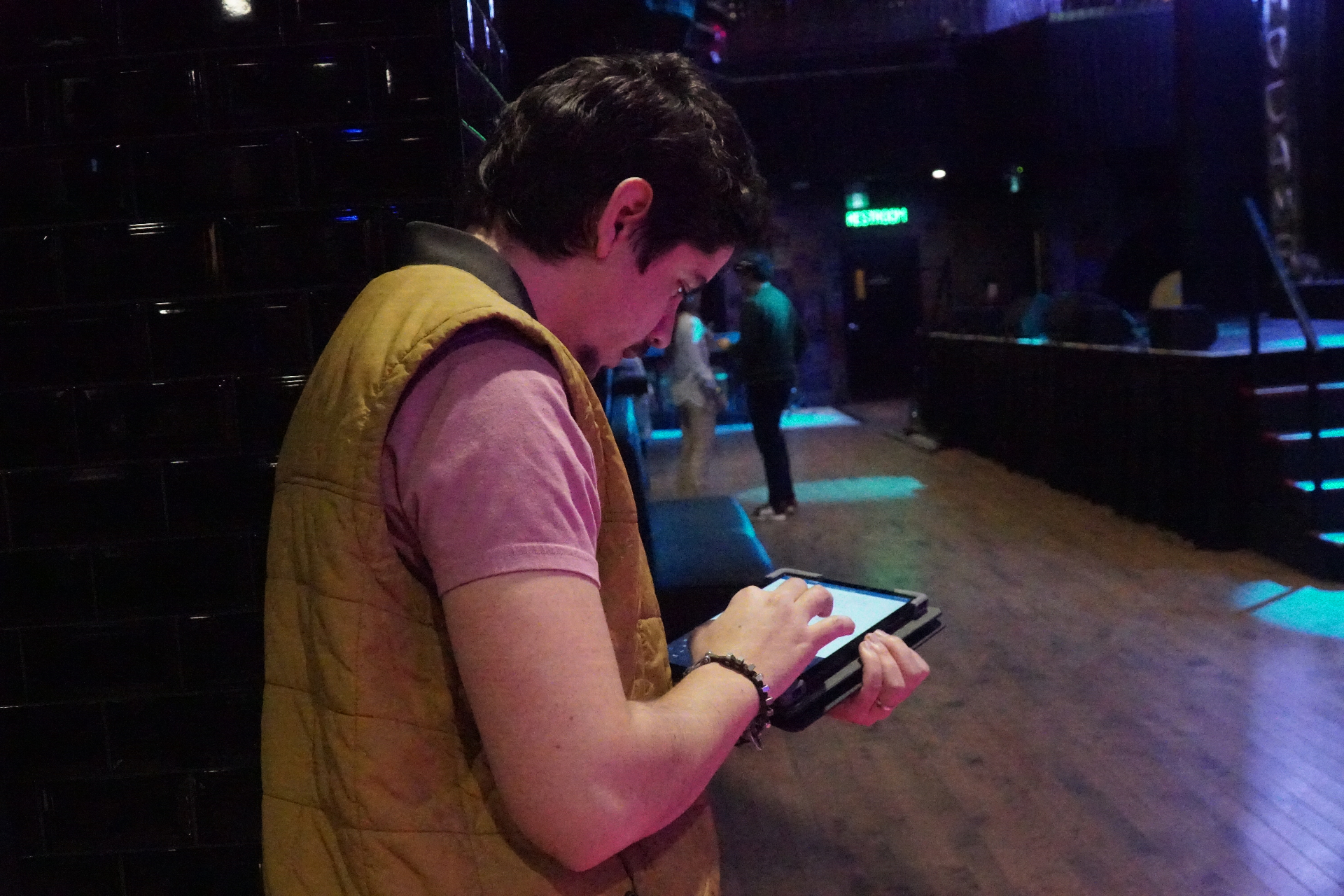 Running a live production from a tablet
